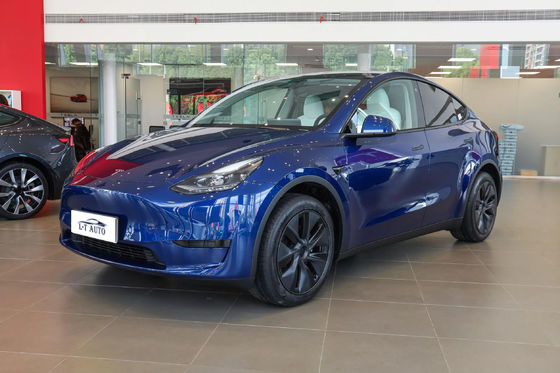 2024 Tesla Model Y 5 portas 5 lugares 4 rodas EV Carro 4750x1921x1624mm comprimento largura altura