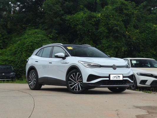 Volkswagen ID4X Long Endurance Direção à mão esquerda Carro elétrico e exterior branco-cristalino