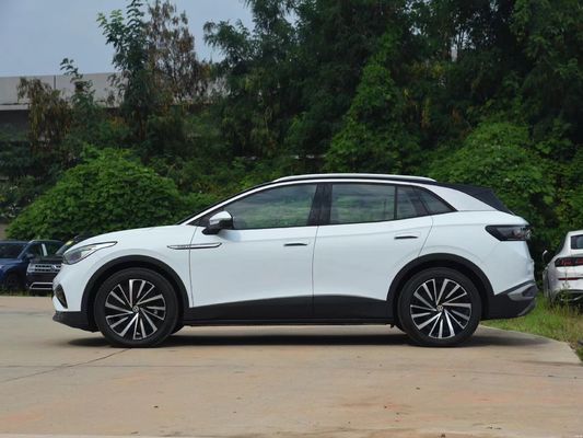 Volkswagen ID4X Long Endurance Direção à mão esquerda Carro elétrico e exterior branco-cristalino
