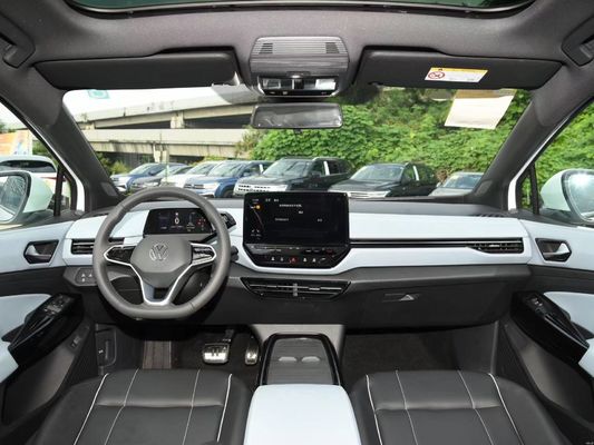 Volkswagen ID4X Long Endurance Direção à mão esquerda Carro elétrico e exterior branco-cristalino